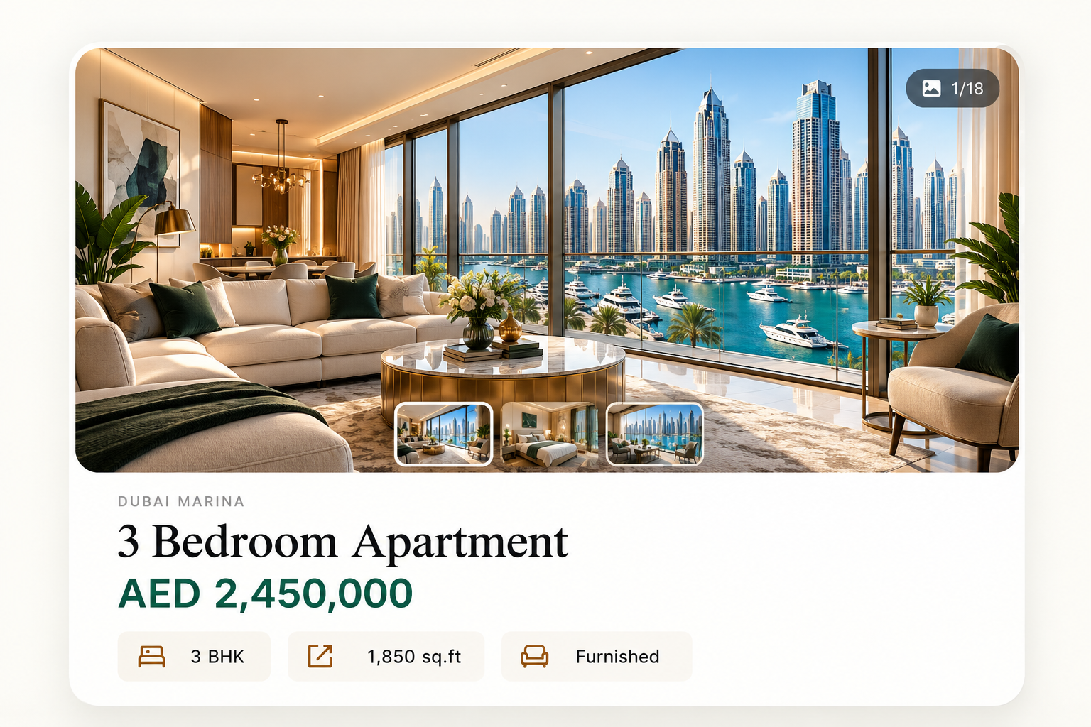 Generated property website